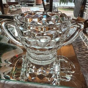 Fostoria American Glass Sugar Dish